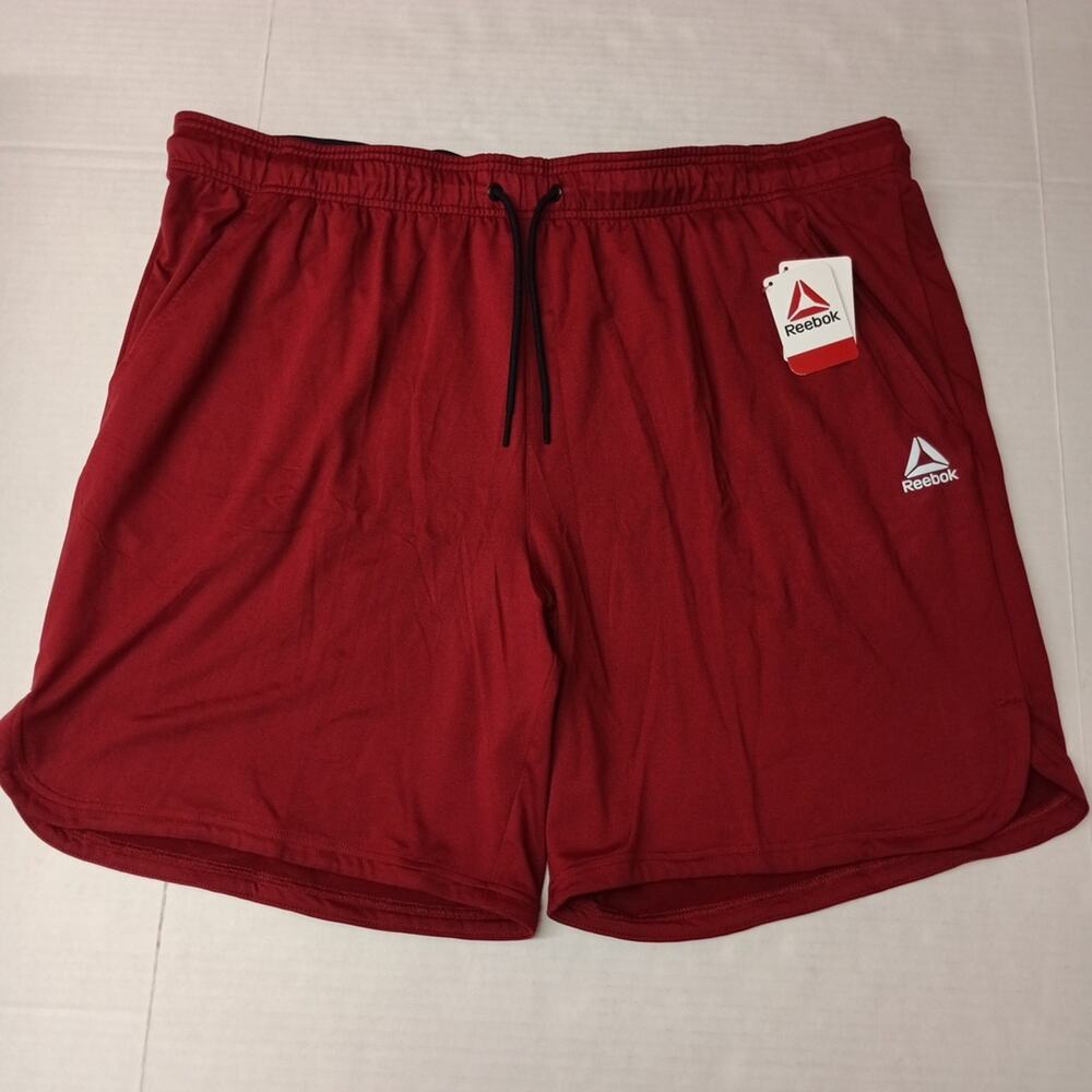 Reebok‎ Delta Core Shorts Men’s Size 3XL XXXL Red With Pockets NWT
